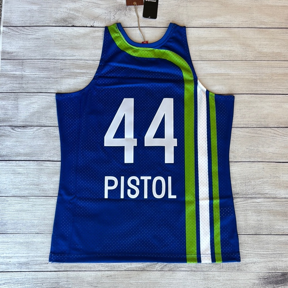 Mitchell & Ness Atlanta Blue and Green Jersey Men’s L - Picture 2 of 8